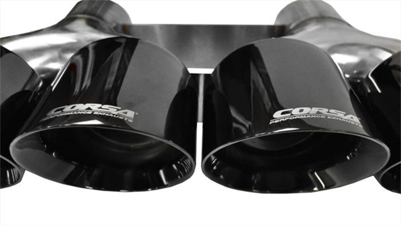Corsa 15-15 Chevrolet Corvette 6.2L V8 Quad 45in Polished Black Pro-Series Tip Kit-thumbmail-2