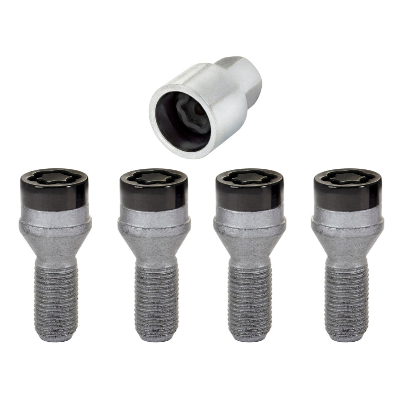 McGard Wheel Lock Bolt Set - 4pk. (Cone Seat) M14X1.25 / 17mm Hex / 27.3mm Shank Length - Black-thumbmail-4