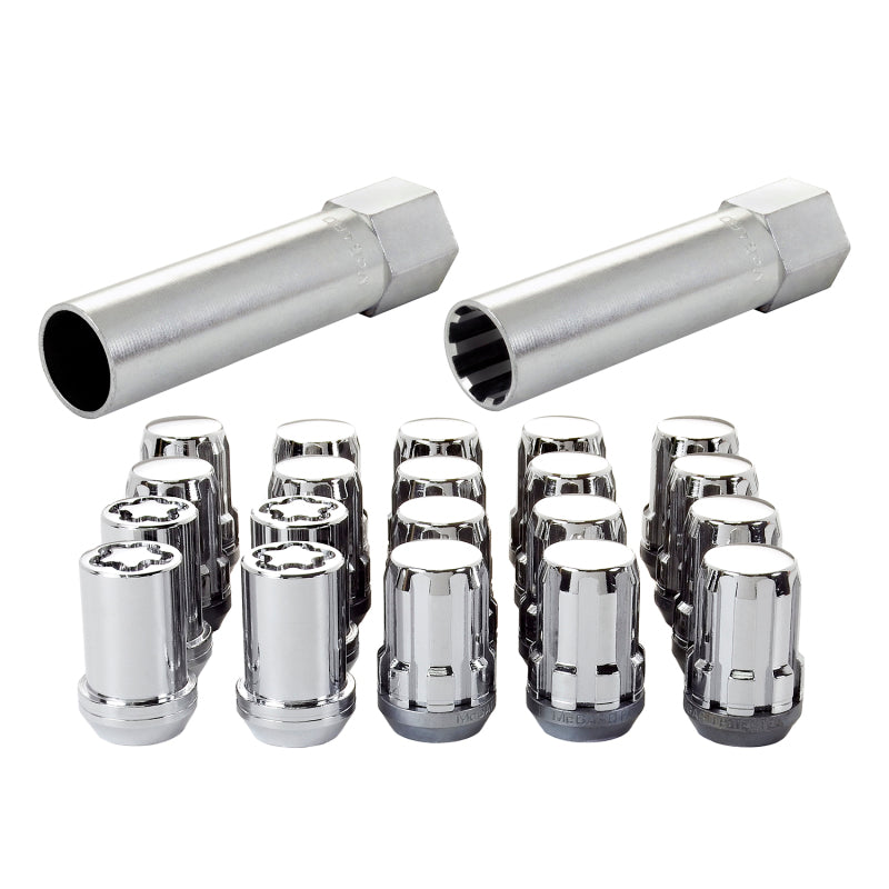 McGard SplineDrive Tuner 5 Lug Install Kit w/Locks & Tool (Cone) M12x1.5 / 13/16 Hex - Chrome (CS)-thumbmail-2