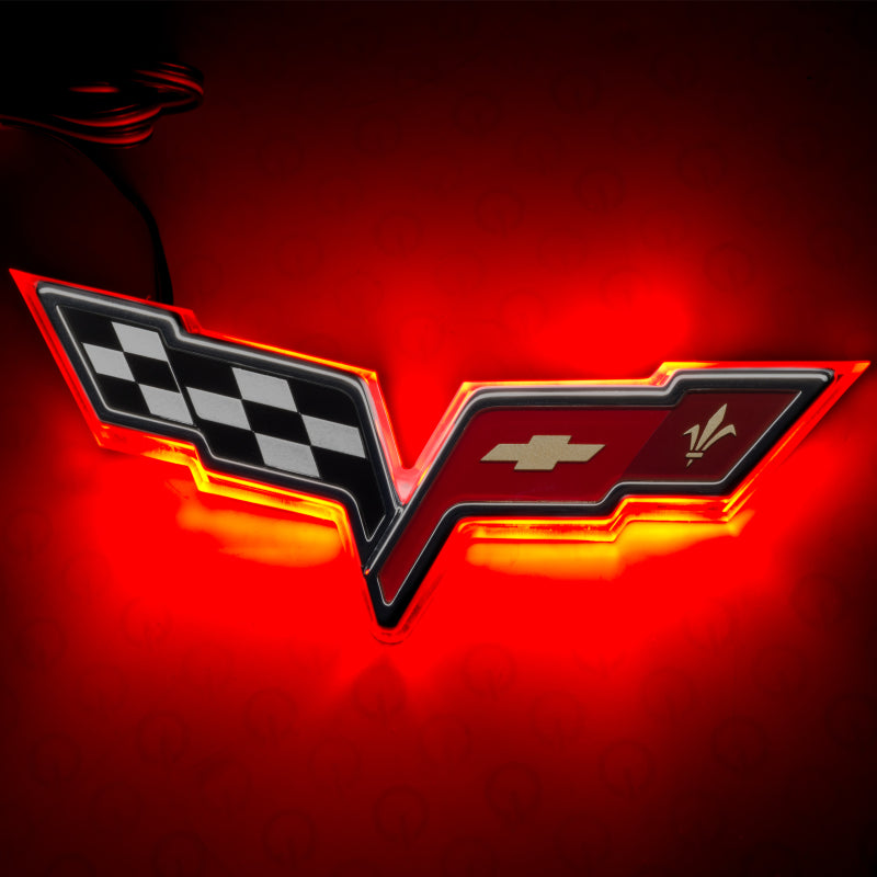 Oracle Chevrolet Corvette C6 Illuminated Emblem - Dual Intensity - Red-thumbmail-7