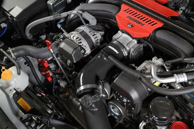 Perrin 22-23 Subaru BRZ/Toyota GR86 Silicone Inlet Hose (3in. ID / SS Wire) - Black-thumbmail-8