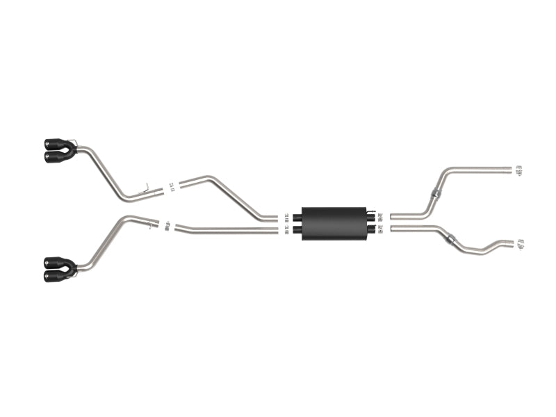 aFe MACH Force-Xp 2.5in. 304 SS C/B Exhaust 20-21 Ford Explorer V6-3.0L - Black Tip-thumbmail-8