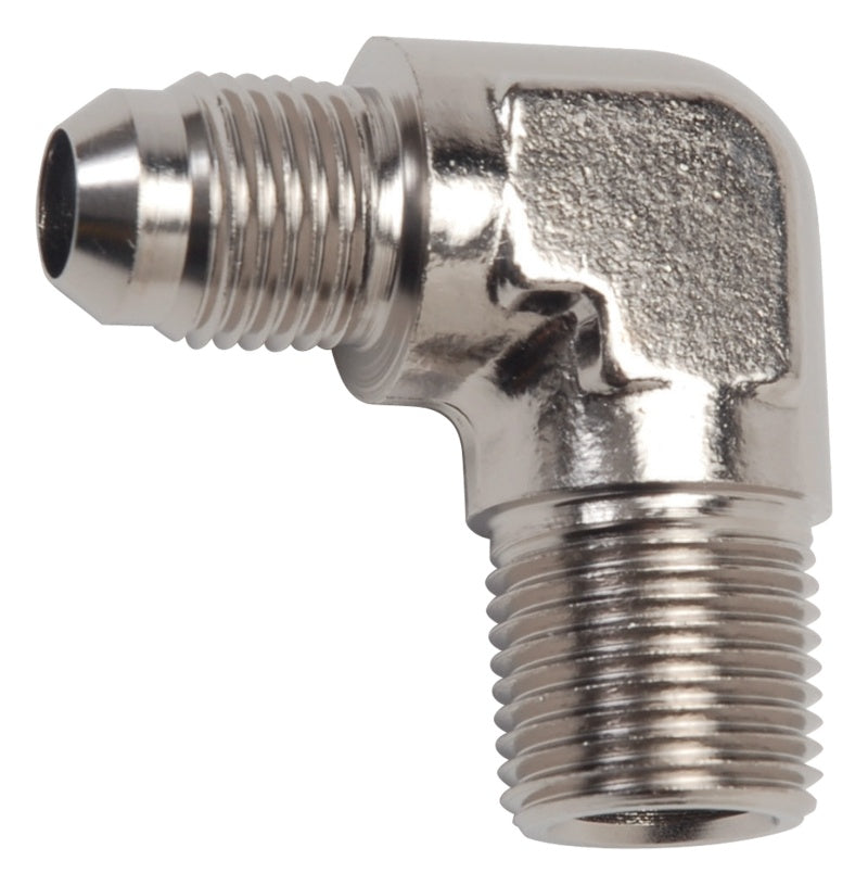 Russell Performance -8 AN to 3/8in NPT 90 Degree Flare to Pipe Adapter (Endura)-thumbmail-4
