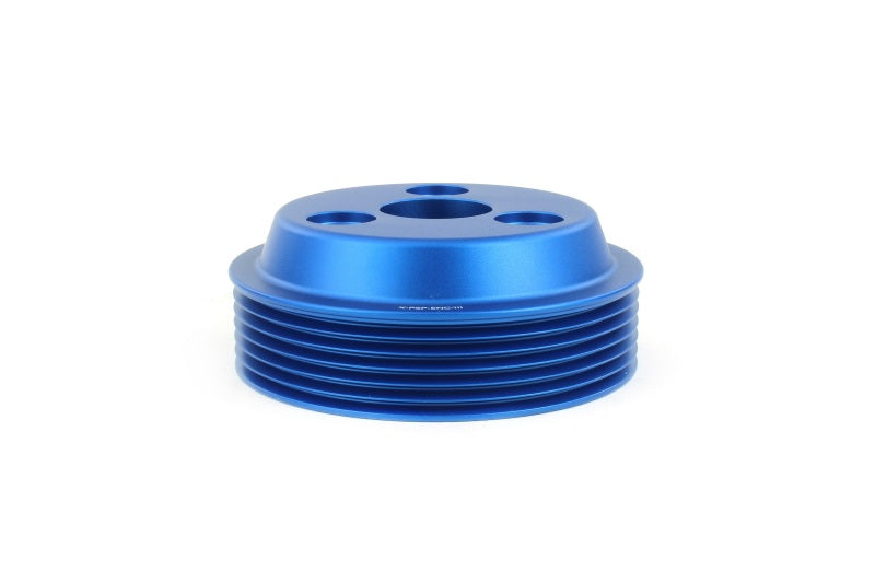 Perrin 15-21 Subaru WRX Lightweight Water Pump Pulley - Blue-thumbmail-2