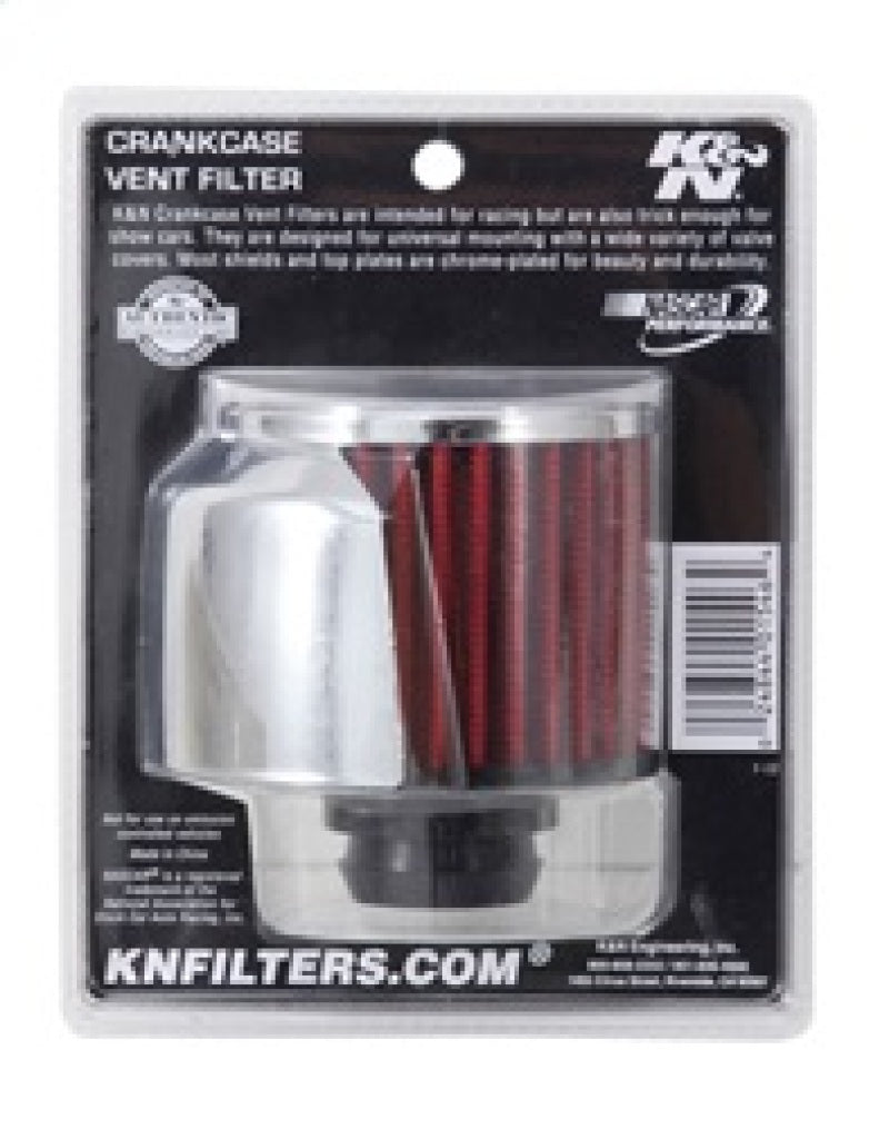 K&N 1in Flange L x 3in OD x 2.5in Height Clamp On Crankcase Vent Filter-thumbmail-14