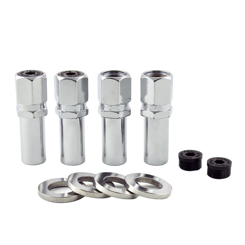 McGard Hex Lug Nut (Drag Racing X-Long Shank) 1/2-20 / 13/16 Hex / 2.475in. Length (4-Pack) - Chrome-thumbmail-4