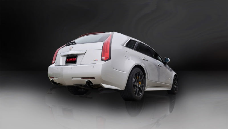 Corsa 11-13 Cadillac CTS Wagon V 6.2L V8 Black Sport Axle-Back Exhaust-thumbmail-4