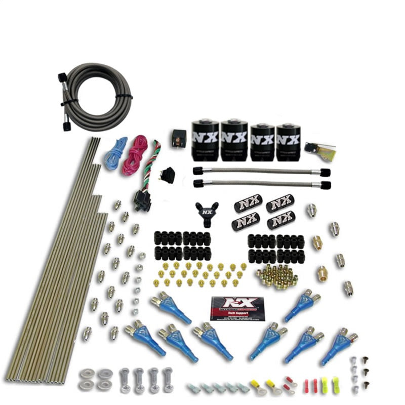 Nitrous Express 8 Cyl Shark Direct Port 4 Solenoids Nitrous Kit (200-600HP) w/o Bottle-thumbmail-2