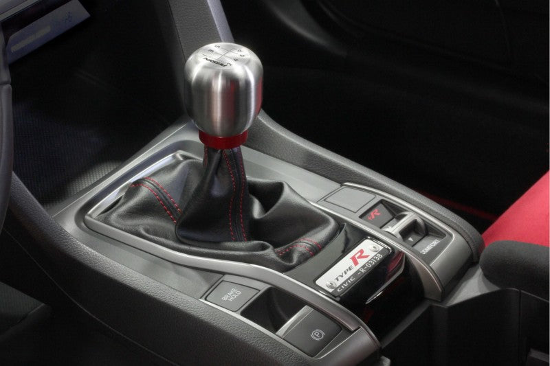 Perrin 17-18 Honda Civic Brushed Stainless Steel Large Shift Knob - 6 Speed-thumbmail-5