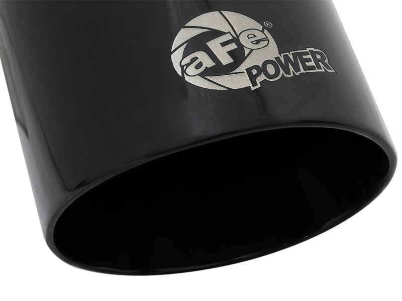 aFe MACH Force-Xp Universal 409 SS Single-Wall Clamp-On Exhaust Tip - Black-thumbmail-6