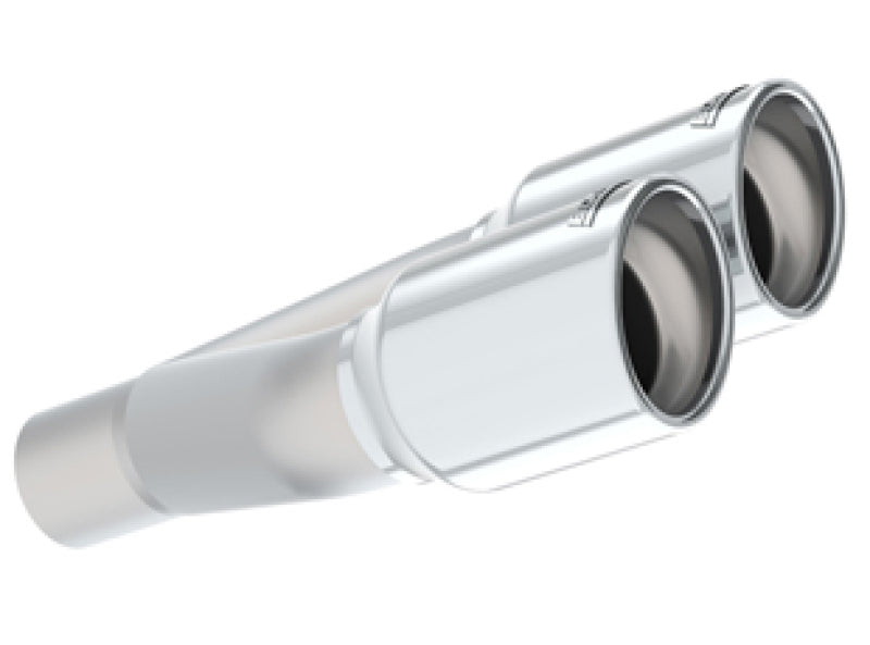 Borla Universal Polished Tip Dual Round Rolled Angle-Cut (inlet 2in. Outlet 3in) *NO Returns*-thumbmail-2