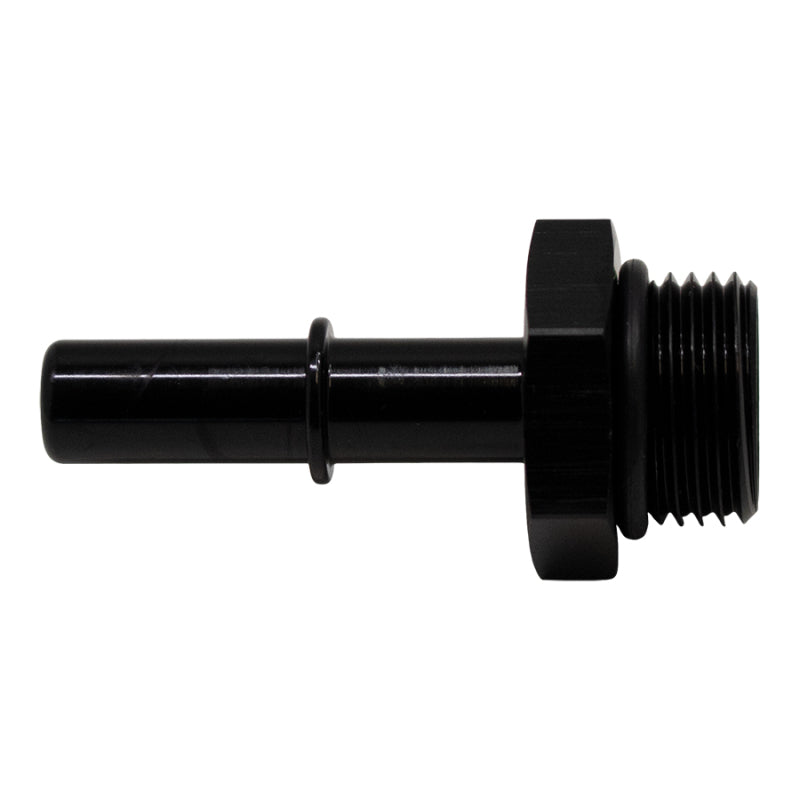 DeatschWerks 8AN ORB Male to 3/8in Male EFI Quick Connect Adapter - Anodized Matte Black-thumbmail-2