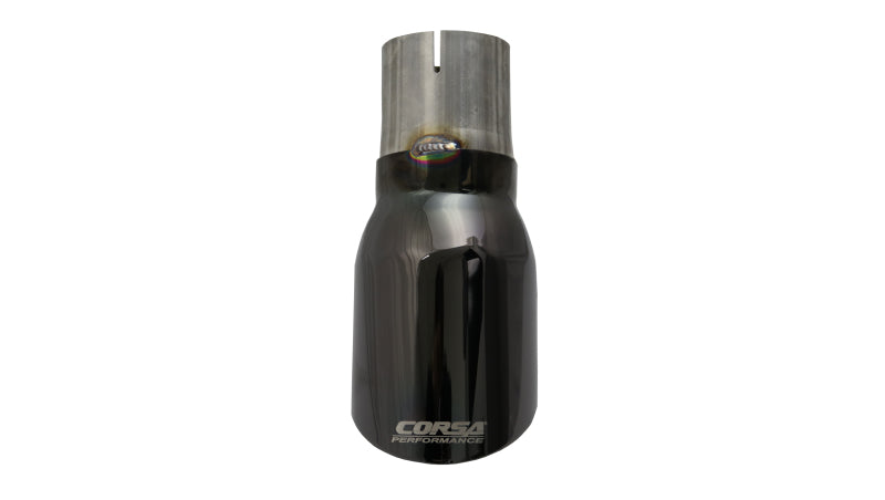 Corsa Single Universal 2.75in Inlet / 4in Outlet Black PVD Pro-Series Tip Kit-thumbmail-3