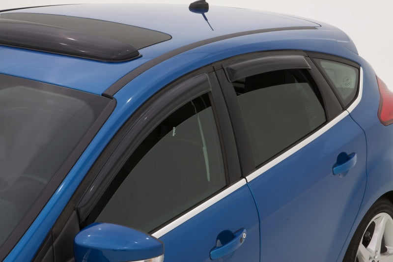 AVS 12-18 Ford Focus Ventvisor Outside Mount Window Deflectors 4pc - Smoke-thumbmail-8