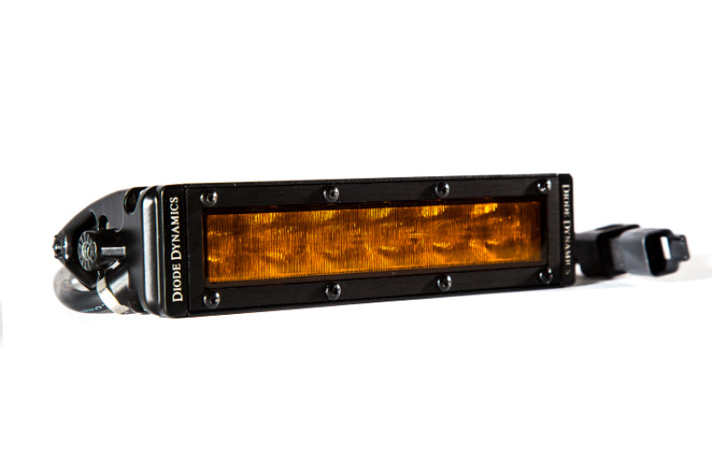 Diode Dynamics 6 In LED Light Bar Single Row Straight SS6 - Amber Wide Light Bar (Single)-thumbmail-1