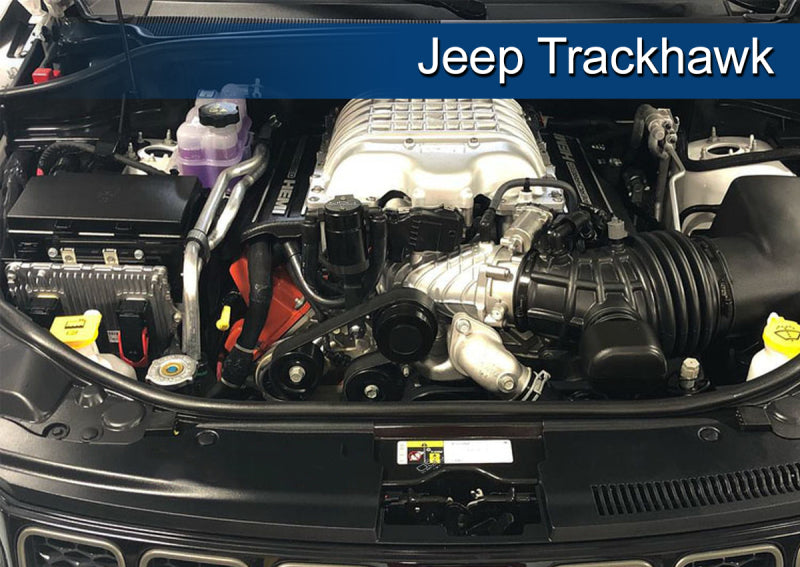 J&L 15-22 Dodge Hellcat/Demon 6.2L Hemi Passenger Side Oil Separator 3.0 - Black Anodized-thumbmail-2