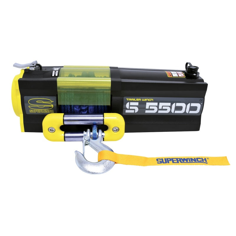 Superwinch 5500 LBS 12V DC 1/4in x 60ft Synthetic Rope S5500 Winch-thumbmail-10
