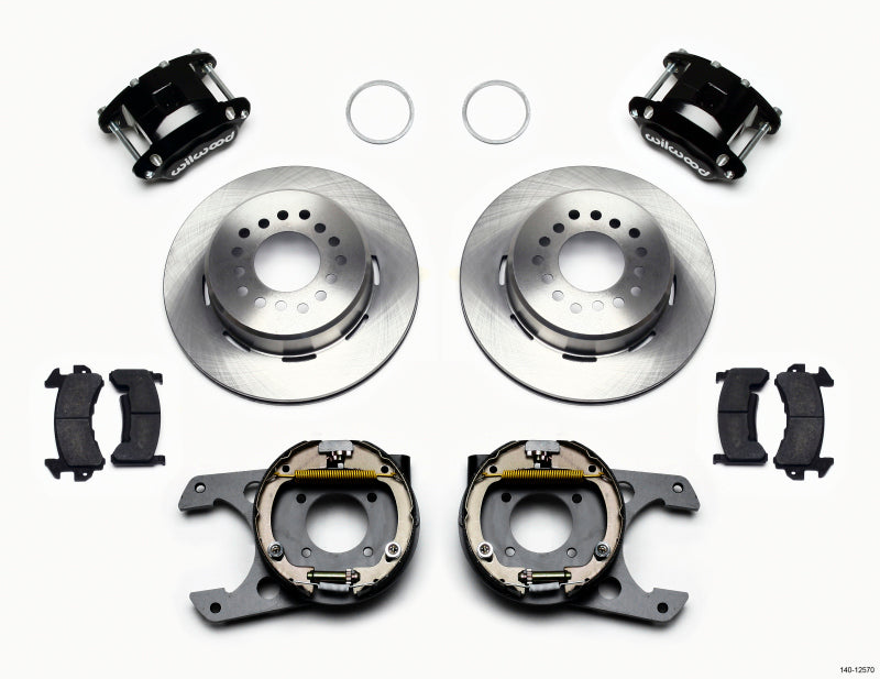 Wilwood D154 P/S Park Brake Kit 12 Bolt 2.75in offset Staggered Shock-thumbmail-1