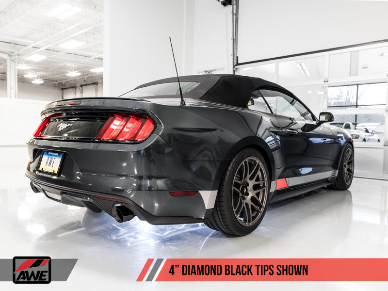 AWE Tuning S550 Mustang EcoBoost Axle-back Exhaust - Touring Edition (Diamond Black Tips)-thumbmail-5