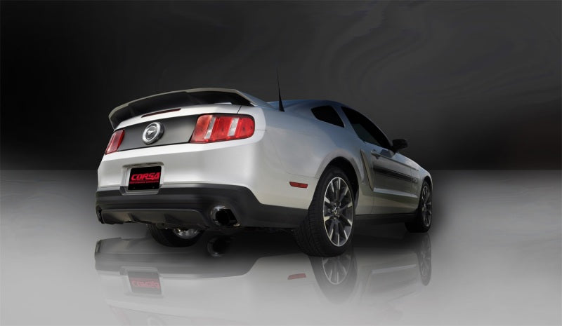 Corsa 11-14 Ford Mustang GT/Boss 302 5.0L V8 Black Sport Axle-Back Exhaust-thumbmail-3