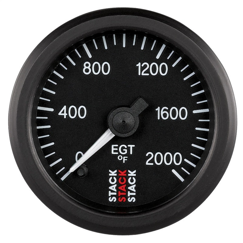 Autometer Stack 52mm 0-2000 Deg F Pro Stepper Motor Exhaust Gas Temp Gauge - Black-thumbmail-1