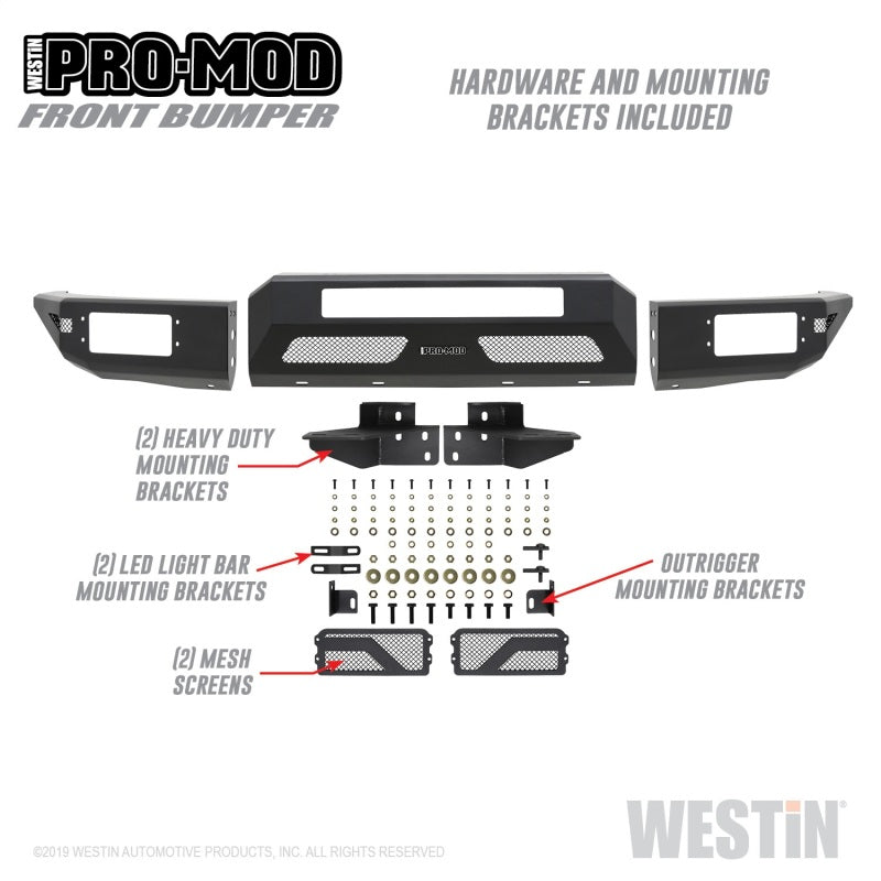 Westin 15-20 Chevrolet Colorado Pro-Mod Front Bumper-thumbmail-9
