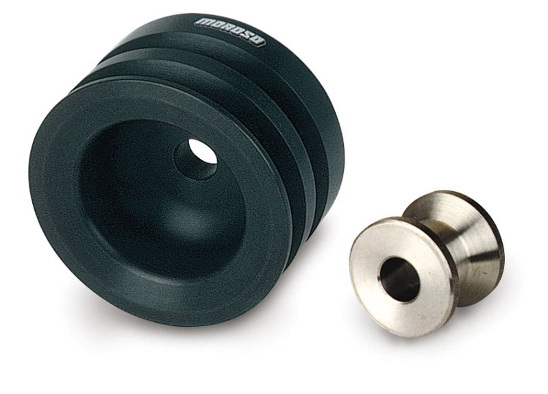 Moroso Ford 351-400 Cleveland/Boss 302 (4 Bolt) Crankshaft Pulley - Double Groove - Billet Aluminum-thumbmail-1