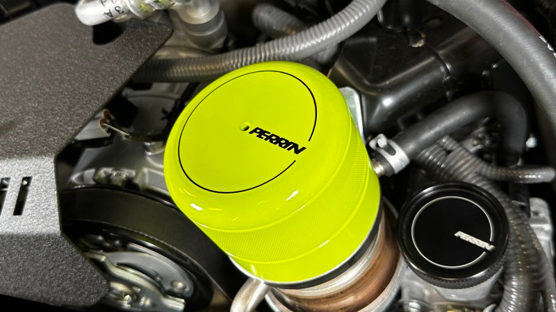 Perrin 2015+ Subaru WRX/STI Oil Filter Cover - Neon Yellow-thumbmail-2