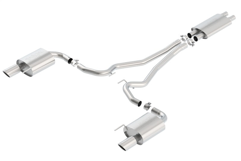 Borla Touring Cat-Back 15 Ford Mustang GT 5.0L V8 MT/AT 2.5in pipe 4in tip-thumbmail-2