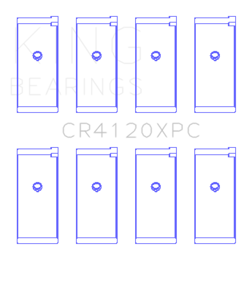 King 1992+ Mitsubishi 4G63/4G64 EVO I-IV (Size 0.5) Connecting Rod Bearing Set-thumbmail-2