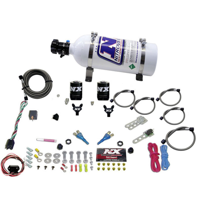 Nitrous Express 03-18 Nissan 350Z/370Z Dual Nozzle (35-150HP) w/5lb Bottle Bottle-thumbmail-2