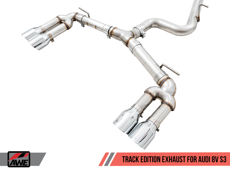 AWE Tuning Audi 8V S3 Track Edition Exhaust w/Chrome Silver Tips 102mm-thumbmail-8