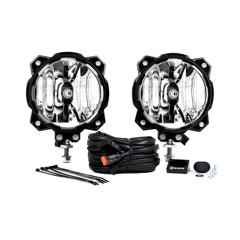 KC HiLiTES 6in. Pro6 Gravity LED Light 20w Single Mount Spot Beam (Pair Pack System)-thumbmail-3