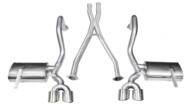Corsa 97-04 Chevrolet Corvette C5 Z06 5.7L V8 Polished Xtreme Cat-Back + XO Exhaust-thumbmail-1