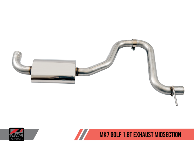 AWE Tuning VW MK7 Golf 1.8T Touring Edition Exhaust w/Chrome Silver Tips (90mm)-thumbmail-5