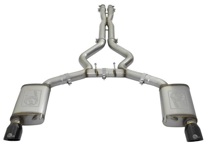 aFe MACHForce XP 3in 304 SS Cat-Back Exhausts w/ Black Tips 15-17 Ford Mustang GT V8-5.0L/V6-3.7L-thumbmail-10