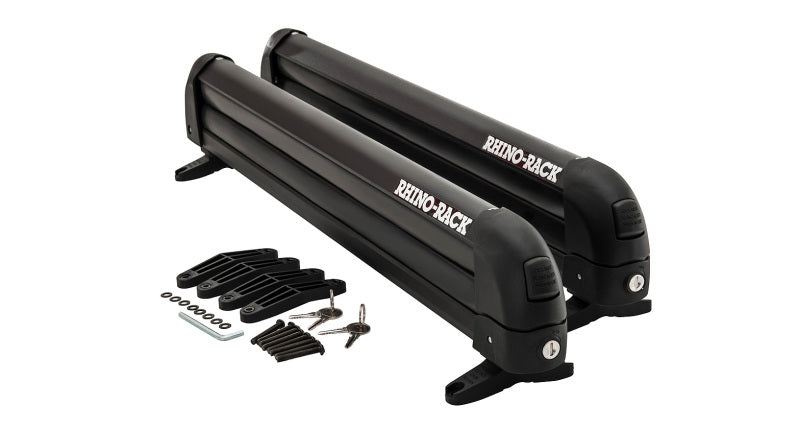Rhino-Rack Universal Ski/Snowboard Carrier - Fits 4 Pairs of Skis or 2 Snowboards - Black-thumbmail-6