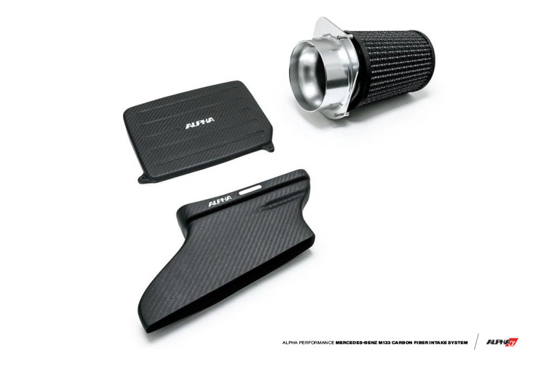AMS Performance 14-18 Mercedes-Benz CLA 45 AMG 2.0T Alpha Intake System w/Carbon Fiber Duct & Lid-thumbmail-2