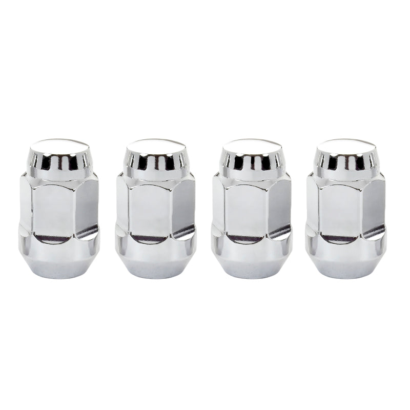 McGard Hex Lug Nut (Cone Seat Bulge Style) 1/2-20 / 3/4 Hex / 1.45in. Length (4-pack) - Chrome-thumbmail-3