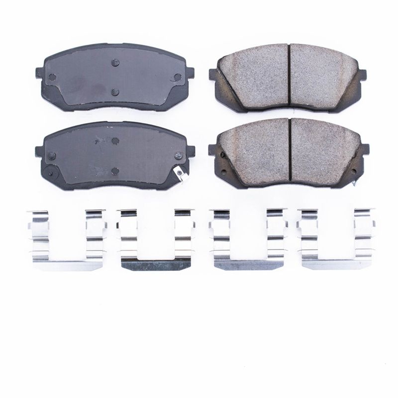 Power Stop 15-16 Hyundai Sonata Front Z17 Evolution Ceramic Brake Pads w/Hardware-thumbmail-1