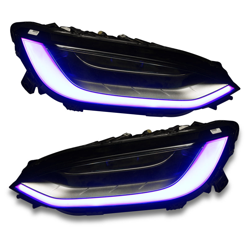 ORACLE Lighting 16-21 Tesla Model X Dynamic ColorSHIFT Headlight & Fog Light DRL Upgrade Kit-thumbmail-37