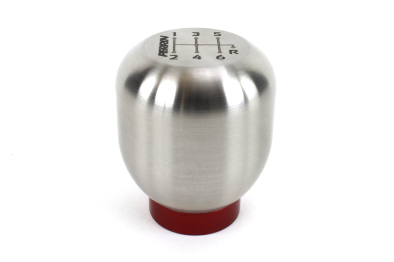 Perrin 17-18 Honda Civic Brushed Stainless Steel Large Shift Knob - 6 Speed-thumbmail-6