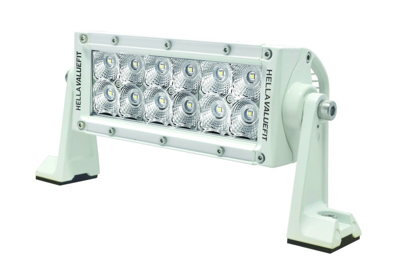 Hella Value Fit 8in Light - 36W Dual Row White Housing Flood Beam - LED-thumbmail-4