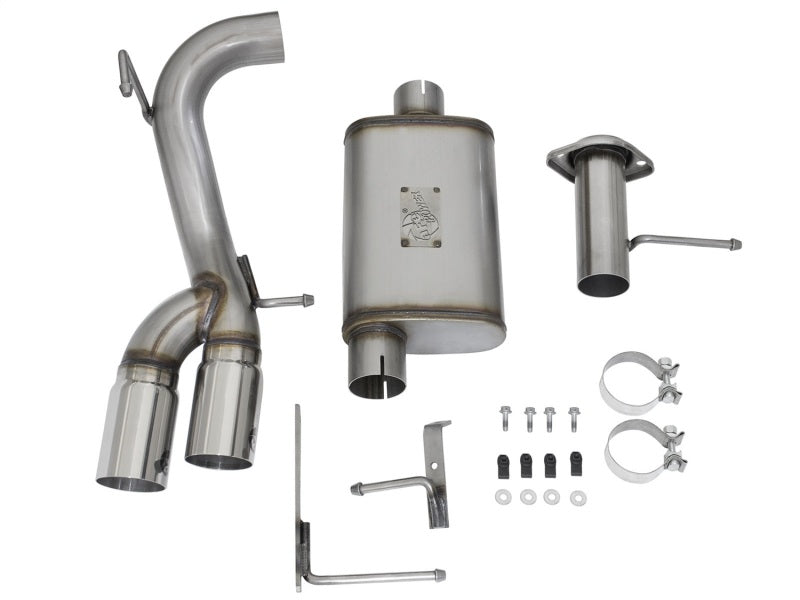 aFe Rebel Series CB 3in Middle Side Exit SS Exht w/Polish Tips 15-17 Chevy Colorado / GMC Canyon-thumbmail-11