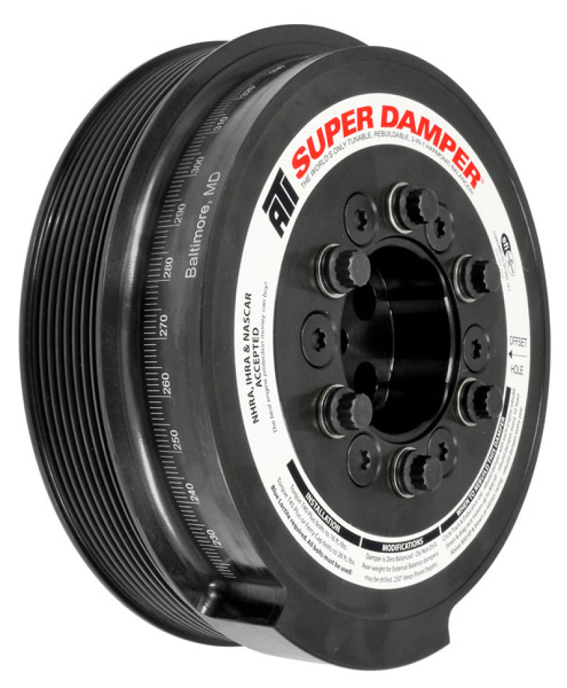 ATI Damper - 7.95in - Steel - 8 Grv - Ford 6.0 - Powerstroke - 03-07 - Ext Bal - 3 Ring - Diesel-thumbmail-1