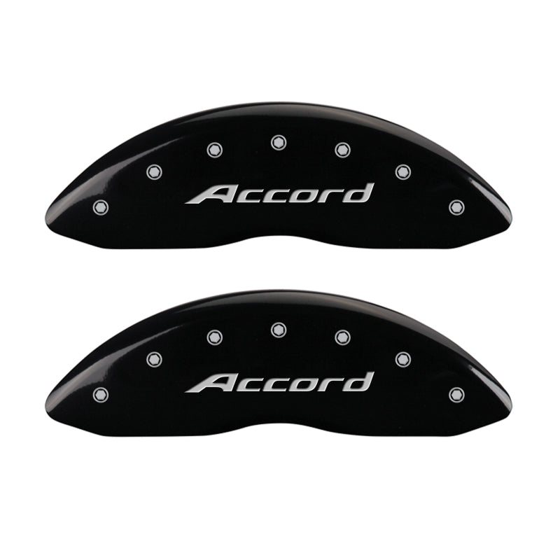 MGP 4 Caliper Covers Engraved Front Accord Engraved Rear Accord Black finish silver ch-thumbmail-3