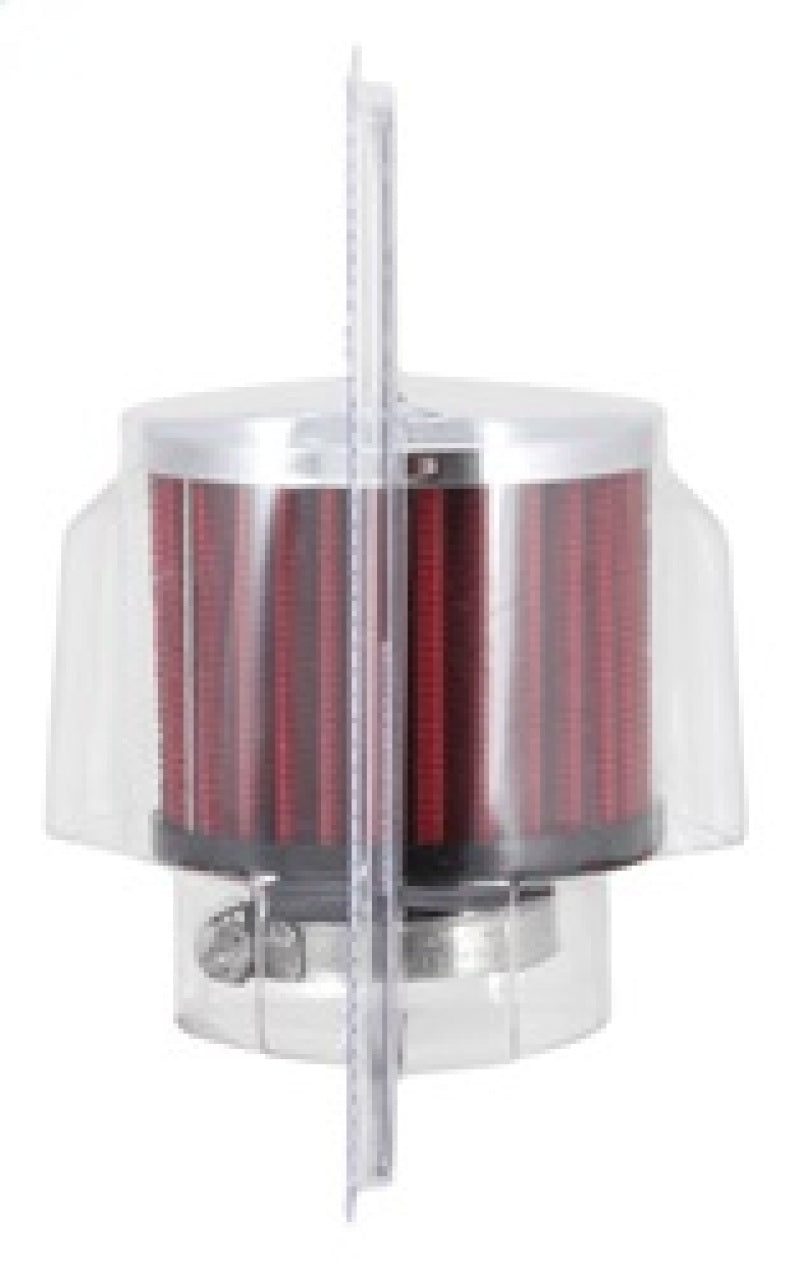 K&N 1.375 inch ID 3 inch OD 2.5 inch H Clamp On Crankcase Vent Filter-thumbmail-13