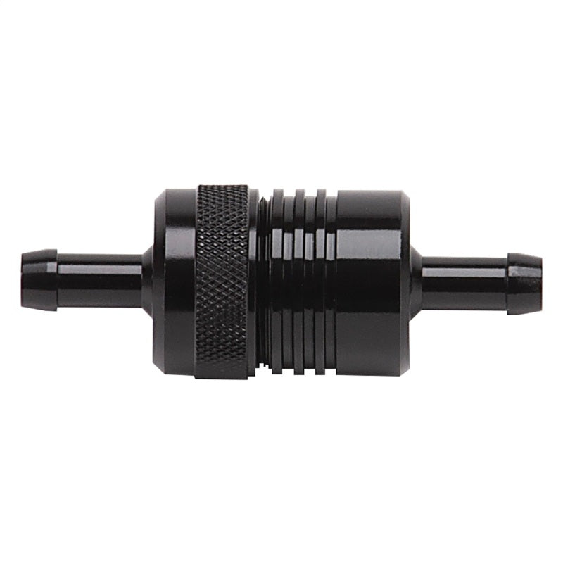 Russell Performance Black Street Fuel Filter (3in Length 1-1/8in diameter 5/16in inlet/outlet)-thumbmail-3
