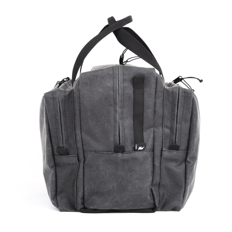 Go Rhino XVenture Gear Bag - Large (13x14x22in. Closed) 12oz Waxed Canvas - Black-thumbmail-10
