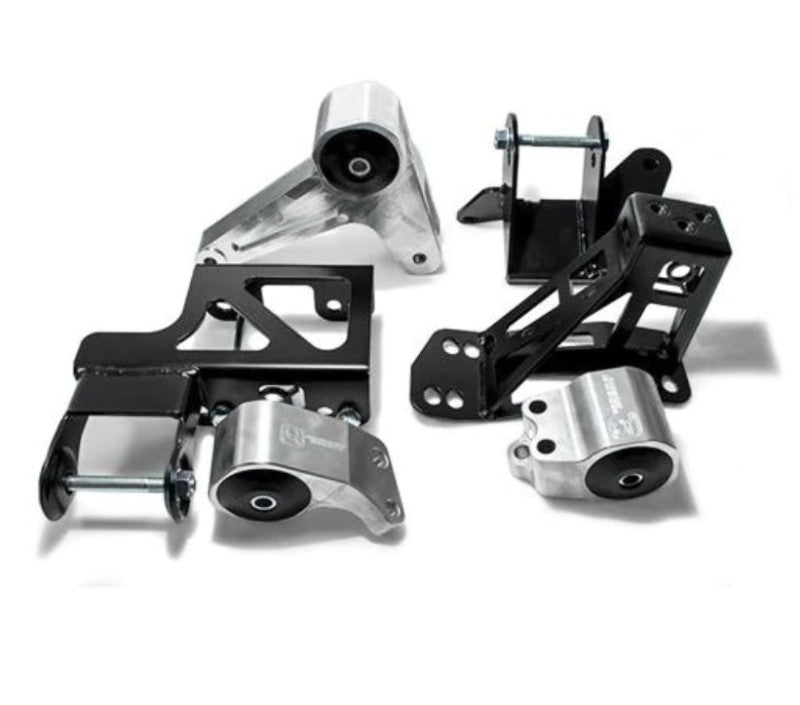 Innovative 92-95 Civic K-Series Silver Aluminum Mounts Solid Bushings (Not K24 Trans)-thumbmail-1